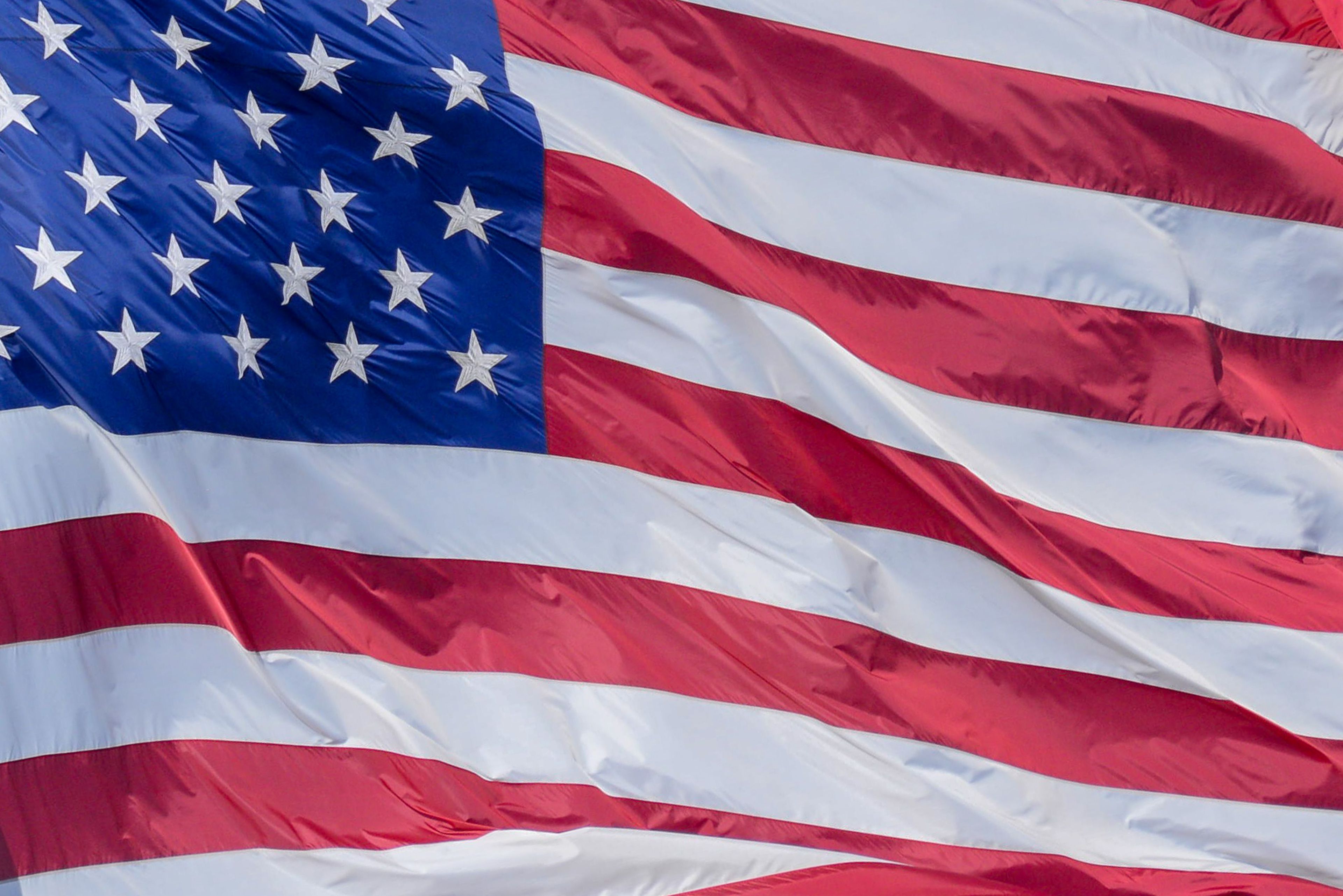 The flag of the United States of America